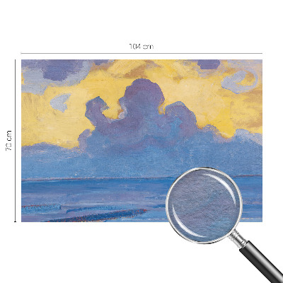 Papel mural texturado decorativo con diseño de paisaje de nubes