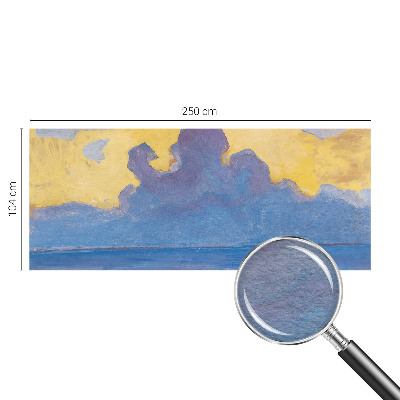 Papel mural texturado decorativo con diseño de paisaje de nubes