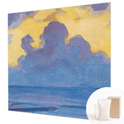 Papel mural texturado decorativo con diseño de paisaje de nubes
