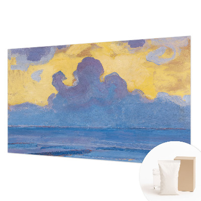 Papel mural texturado decorativo con diseño de paisaje de nubes