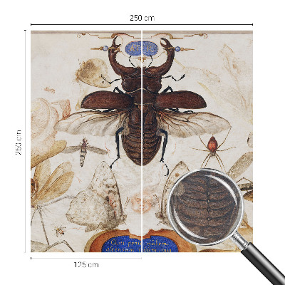Fotomural decorativo para cabecero de cama con diseño 'Armonía natural' para decorar la pared detrás de la cama