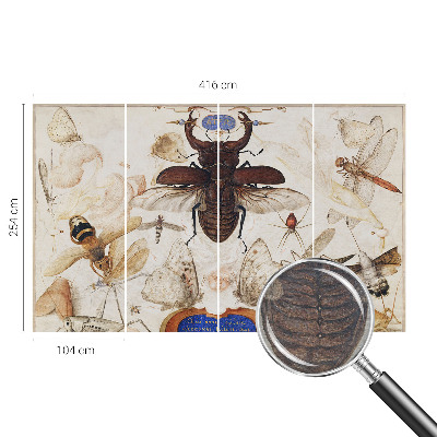 Fotomural decorativo para cabecero de cama con diseño 'Armonía natural' para decorar la pared detrás de la cama