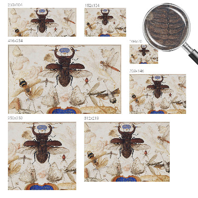 Fotomural decorativo para cabecero de cama con diseño 'Armonía natural' para decorar la pared detrás de la cama