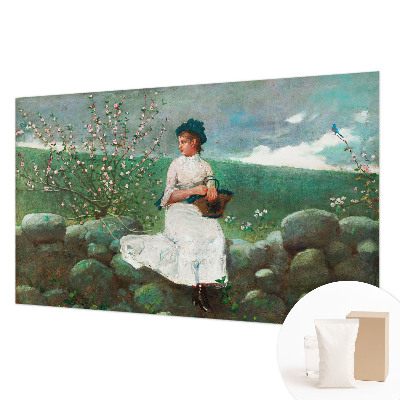 Papel mural texturado decorativo con diseño 'Paz florida'