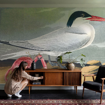 Mural de pared con estampado hermoso con un paisaje marino