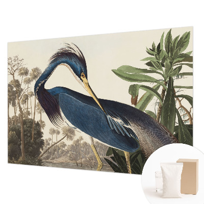 Mural de pared con estampado hermoso con un motivo de naturaleza exótica