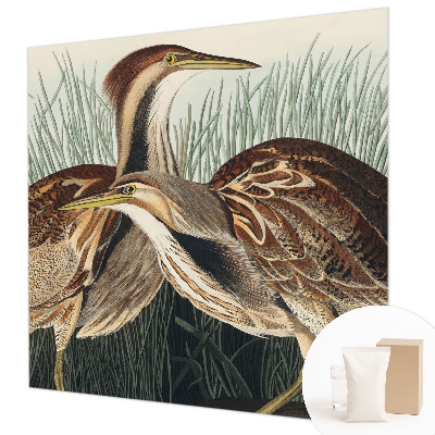 Fotomural decorativo para cabecero de cama con diseño de pájaros realistas