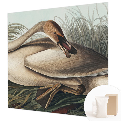 Papel mural con patrón decorativo con diseño de ave en estilo natural