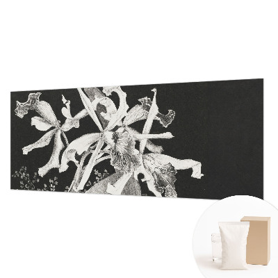 Mural decorativo con ilustración de orquídea