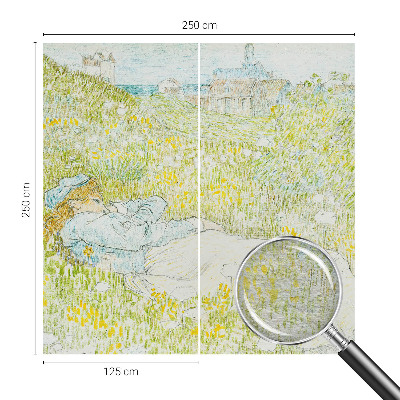 Papel mural con patrón decorativo con diseño relajante de primavera