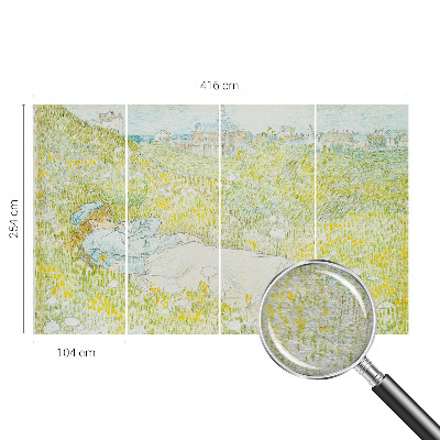 Papel mural con patrón decorativo con diseño relajante de primavera