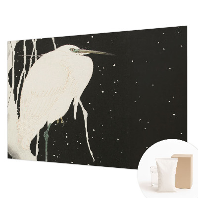 Fotomural decorativo para cabecero de cama con diseño de ave de invierno