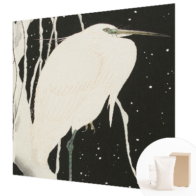 Fotomural decorativo para cabecero de cama con diseño de ave de invierno