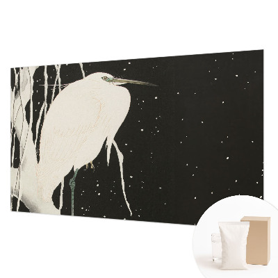 Fotomural decorativo para cabecero de cama con diseño de ave de invierno