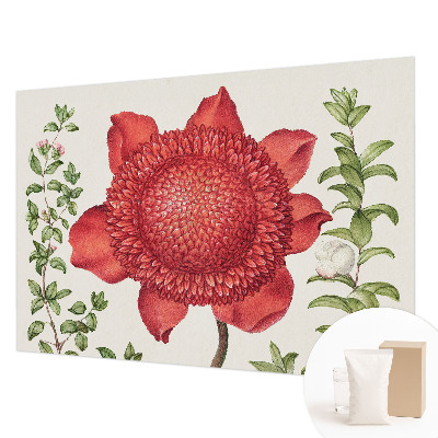 Papel mural texturado decorativo con diseño Elegancia floral para paredes
