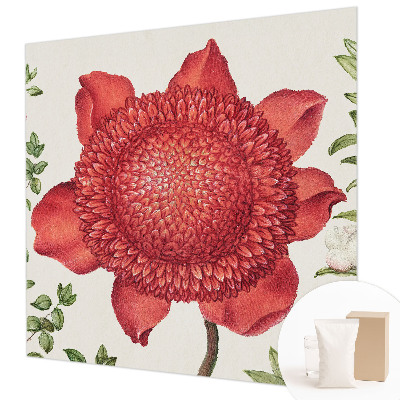 Papel mural texturado decorativo con diseño Elegancia floral para paredes