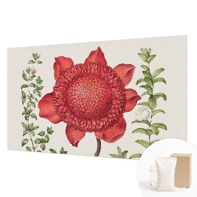 Papel mural texturado decorativo con diseño Elegancia floral para paredes