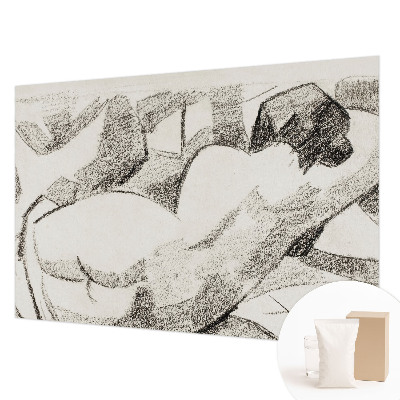 Mural de pared con estampado hermoso con un diseño que representa una figura engañosa