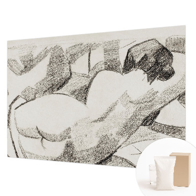 Mural de pared con estampado hermoso con un diseño que representa una figura engañosa