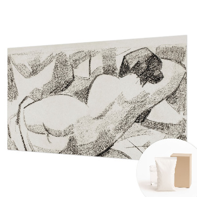 Mural de pared con estampado hermoso con un diseño que representa una figura engañosa