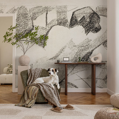 Mural de pared con estampado hermoso con un diseño que representa una figura engañosa