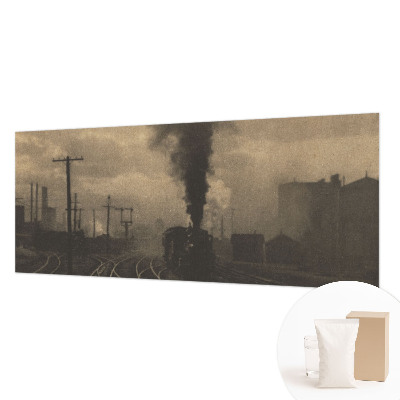Mural de pared con estampado hermoso con un paisaje industrial