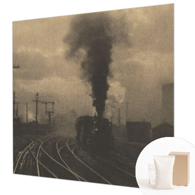 Mural de pared con estampado hermoso con un paisaje industrial