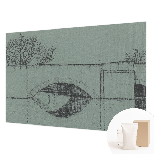 Fotomural decorativo para cabecero de cama con diseño de puente de arco