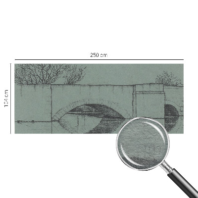 Fotomural decorativo para cabecero de cama con diseño de puente de arco