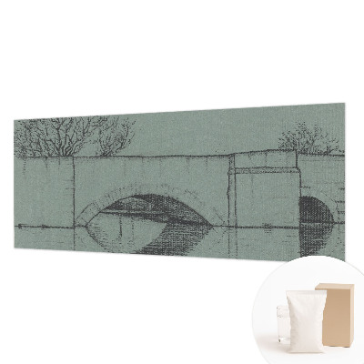 Fotomural decorativo para cabecero de cama con diseño de puente de arco