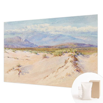Papel mural texturado decorativo con motivo de paisaje desértico