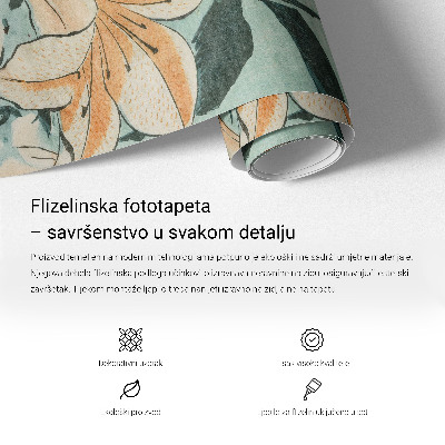 Papel mural texturado decorativo con motivo de paisaje desértico