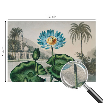 Mural decorativo con un paisaje exótico