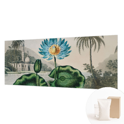 Mural decorativo con un paisaje exótico