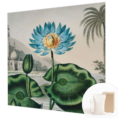 Mural decorativo con un paisaje exótico