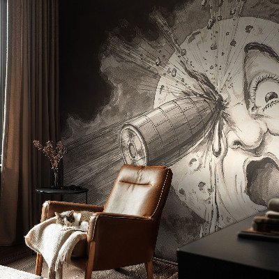Papel mural con patrón decorativo con el motivo «Colisión cósmica»