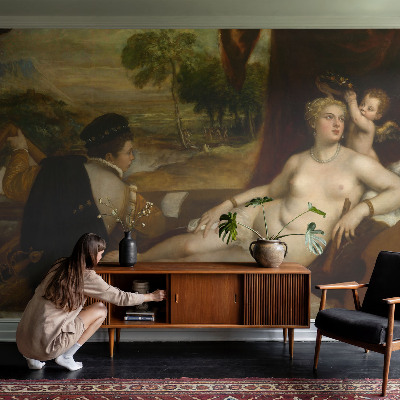 Papel mural texturado decorativo con una escena relajante