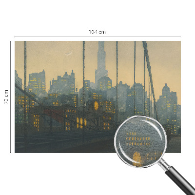 Mural decorativo con motivo de un panorama vespertino