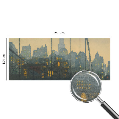 Mural decorativo con motivo de un panorama vespertino