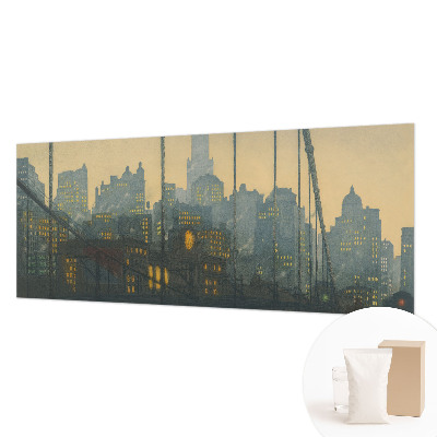 Mural decorativo con motivo de un panorama vespertino