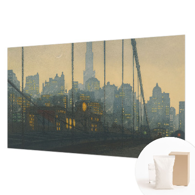 Mural decorativo con motivo de un panorama vespertino