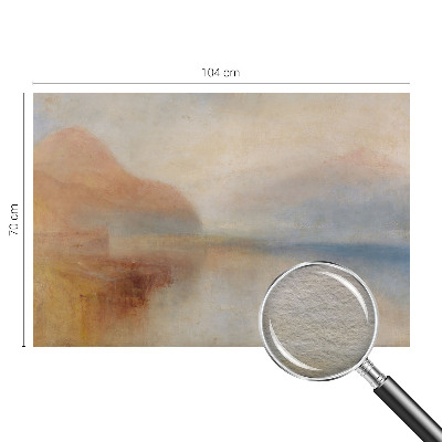 Papel mural con patrón decorativo con motivo de paisaje etéreo