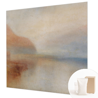 Papel mural con patrón decorativo con motivo de paisaje etéreo