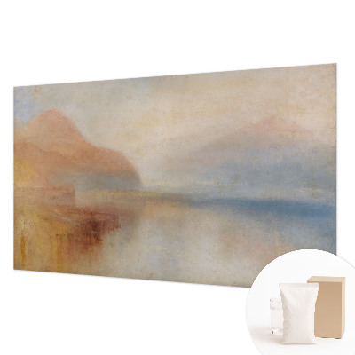 Papel mural con patrón decorativo con motivo de paisaje etéreo