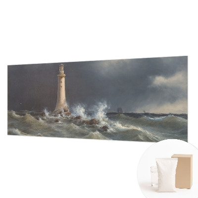Mural de pared con estampado hermoso con diseño de tormentas marinas