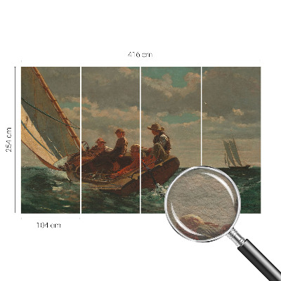 Fotomural decorativo para cabecero de cama con motivo de expedición marítima