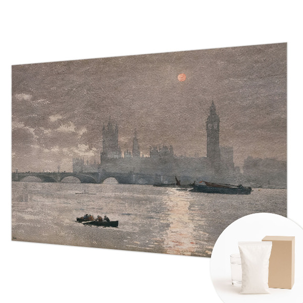 Papel mural con patrón decorativo con diseño 'Panorama nocturno'