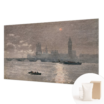 Papel mural con patrón decorativo con diseño 'Panorama nocturno'