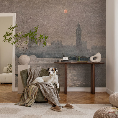 Papel mural con patrón decorativo con diseño 'Panorama nocturno'