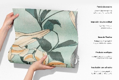 Mural de pared con estampado hermoso con un paisaje invernal